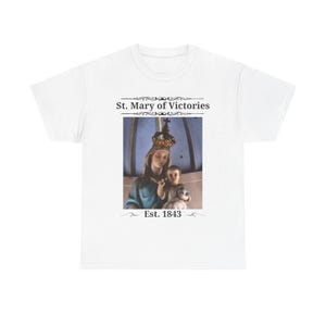 St. Mary of Victories T-Shirt, Catholic Church Gift, Historic St. Louis Parish Tee image 1