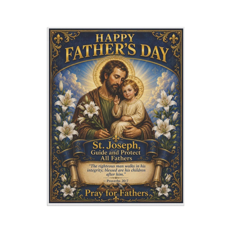 Drapeau de jardin Saint Joseph, cadeau pour la fête des pères catholique, bannière de dévotion extérieure pour la maison catholique image 9