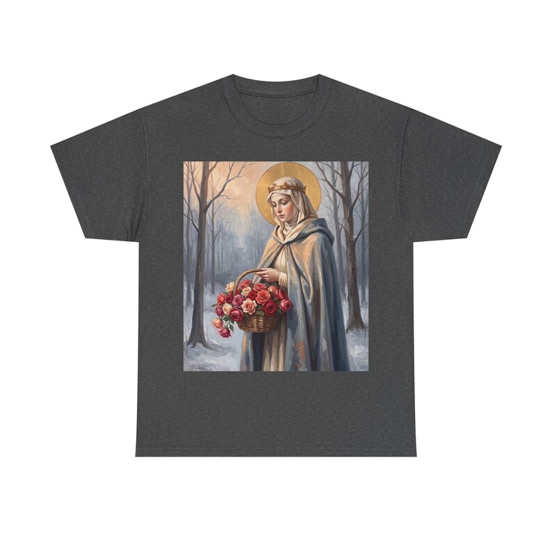 Camiseta de Santa Isabel de Hungría, regalo para trabajadores de hospitales, camiseta solidaria de la santa. imagen 20