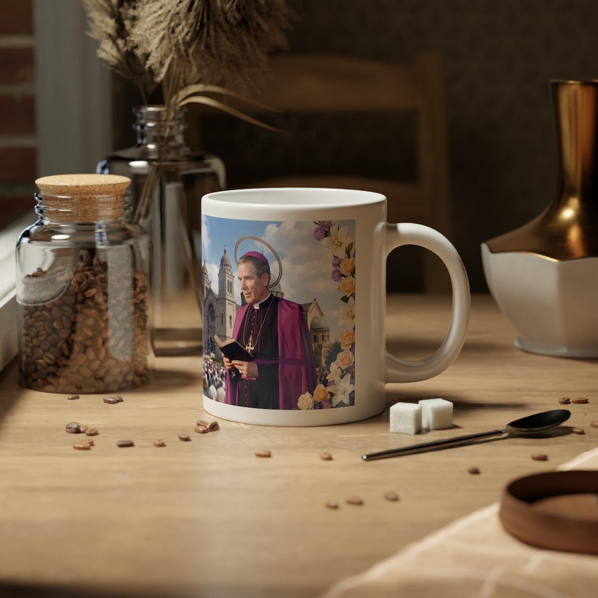 Blessed Fulton Sheen Jumbo Coffee Mug, Large Catholic Gift for Priest, Apologist, or Dad