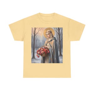 Camiseta de Santa Isabel de Hungría, regalo para trabajadores de hospitales, camiseta solidaria de la santa. imagen 7