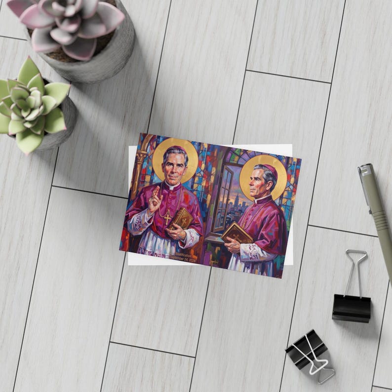 Another view of Blessed Archbishop Fulton J. Sheen Catholic gift