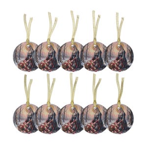 Saint Elizabeth of Hungary Glass Ornament, Charity Saint Keepsake, Hospital Worker Gift image 14