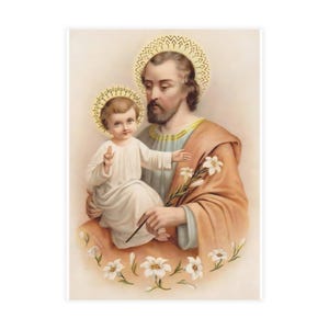 St. Joseph Note Cards, Universal Church Patron, Confirmation or Godfather Gift image 2
