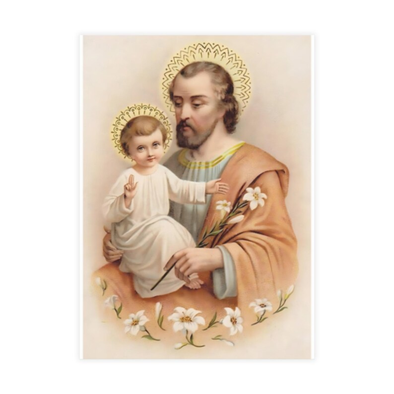 St. Joseph Note Cards, Universal Church Patron, Confirmation or Godfather Gift image 2
