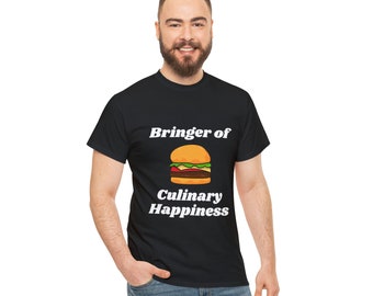 Bringer of Culinary Happiness T-Shirt, Delivery Driver Shirt, Funny Shirt, Unisex Heavy Cotton Tee