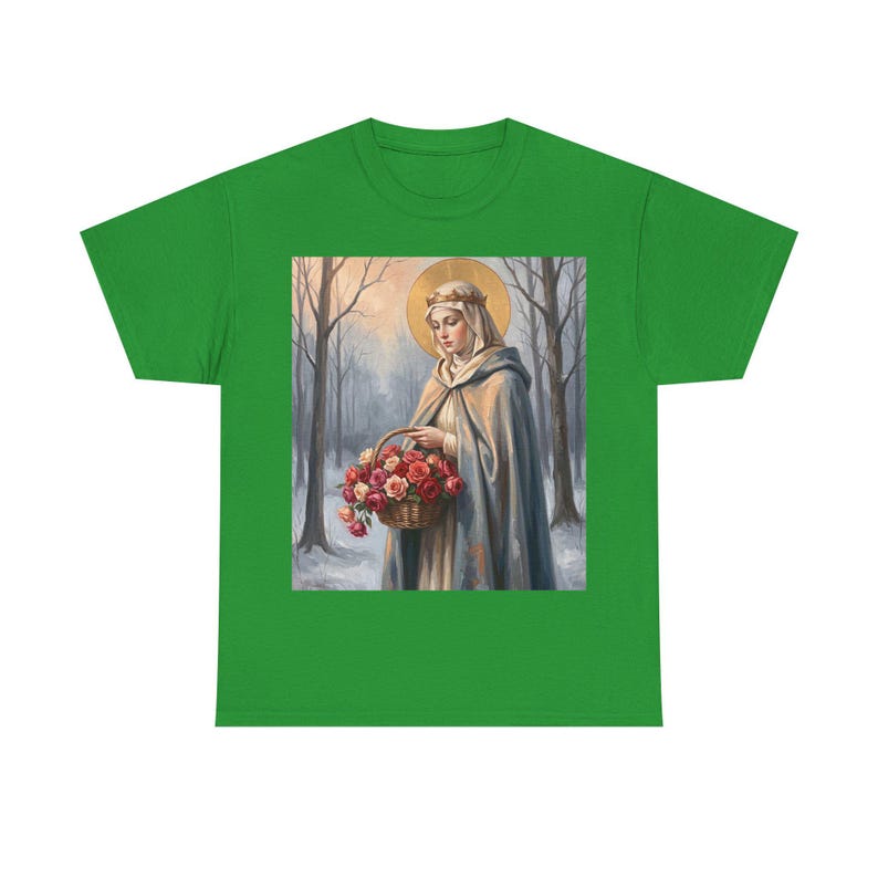 Camiseta de Santa Isabel de Hungría, regalo para trabajadores de hospitales, camiseta solidaria de la santa. imagen 19
