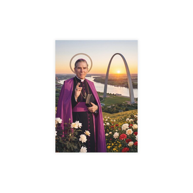 Blessed Fulton Sheen Note Cards, Catholic Writing Set, Blank Stationery for Priest or Confirmation Gift image 19