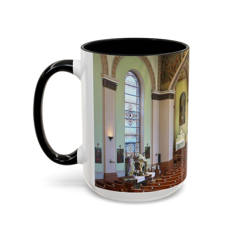 St. Mary of Victories Coffee Mug, Historic Catholic Church Gift, St. Louis Catholic Mug for Him or Her image 4