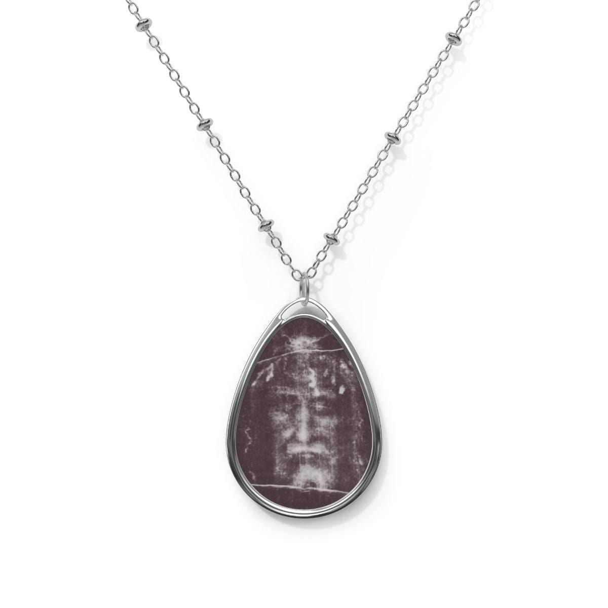 Shroud of Turin Necklace, Holy Face of Jesus Catholic Gift, Devotional Pendant for Mom Dad Priest Grandma
