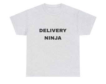 Delivery Ninja Delivery Shirt - Doordash - Spark - Grub Hub - Heavy T-Shirt