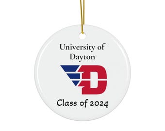University of Dayton UD Ceramic Ornament - Class of 2024 Limited Edition