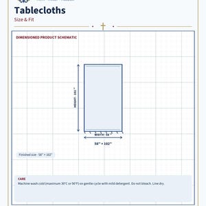 Size and fit chart for the Christmas Catholic gift