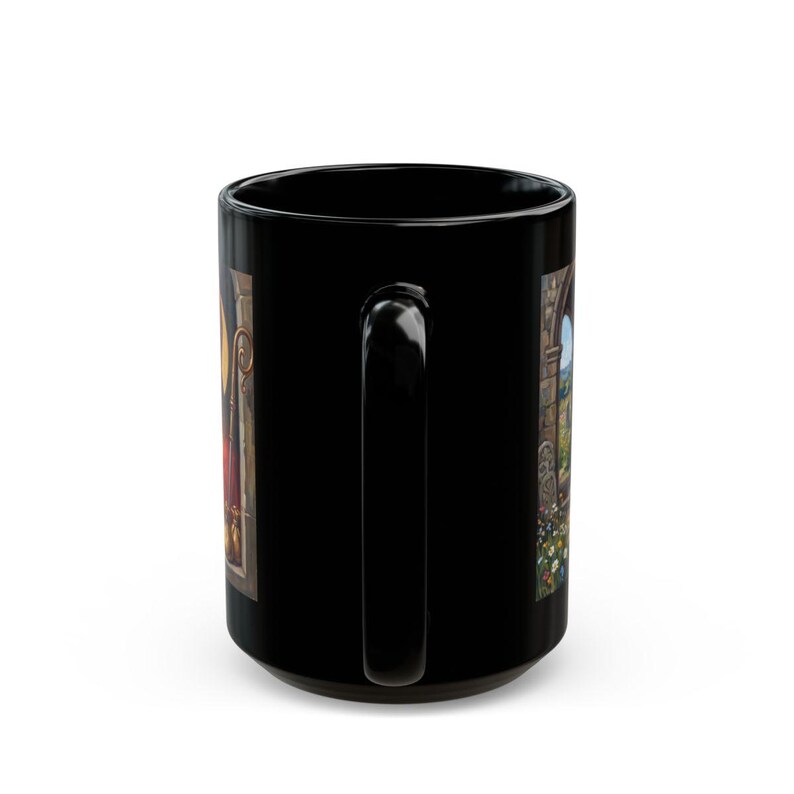 View of St. Nicholas black mug