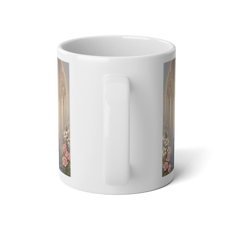 Saint Louis Jumbo Mug, King Louis IX Catholic Coffee Cup, Traditional Sacred Art image 3