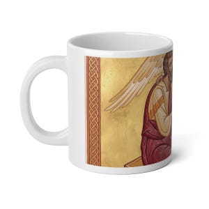 Saint Matthew Apostle Jumbo Mug, Catholic Coffee Cup, Evangelist Devotional Gift for Catholic Home image 4