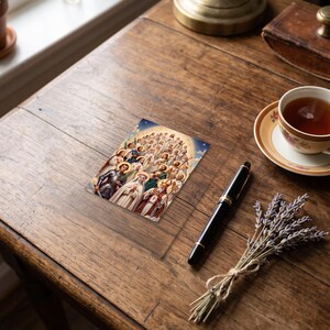 All Saints Note Cards, Catholic Devotional Stationery, Blank Inside Greeting Cards