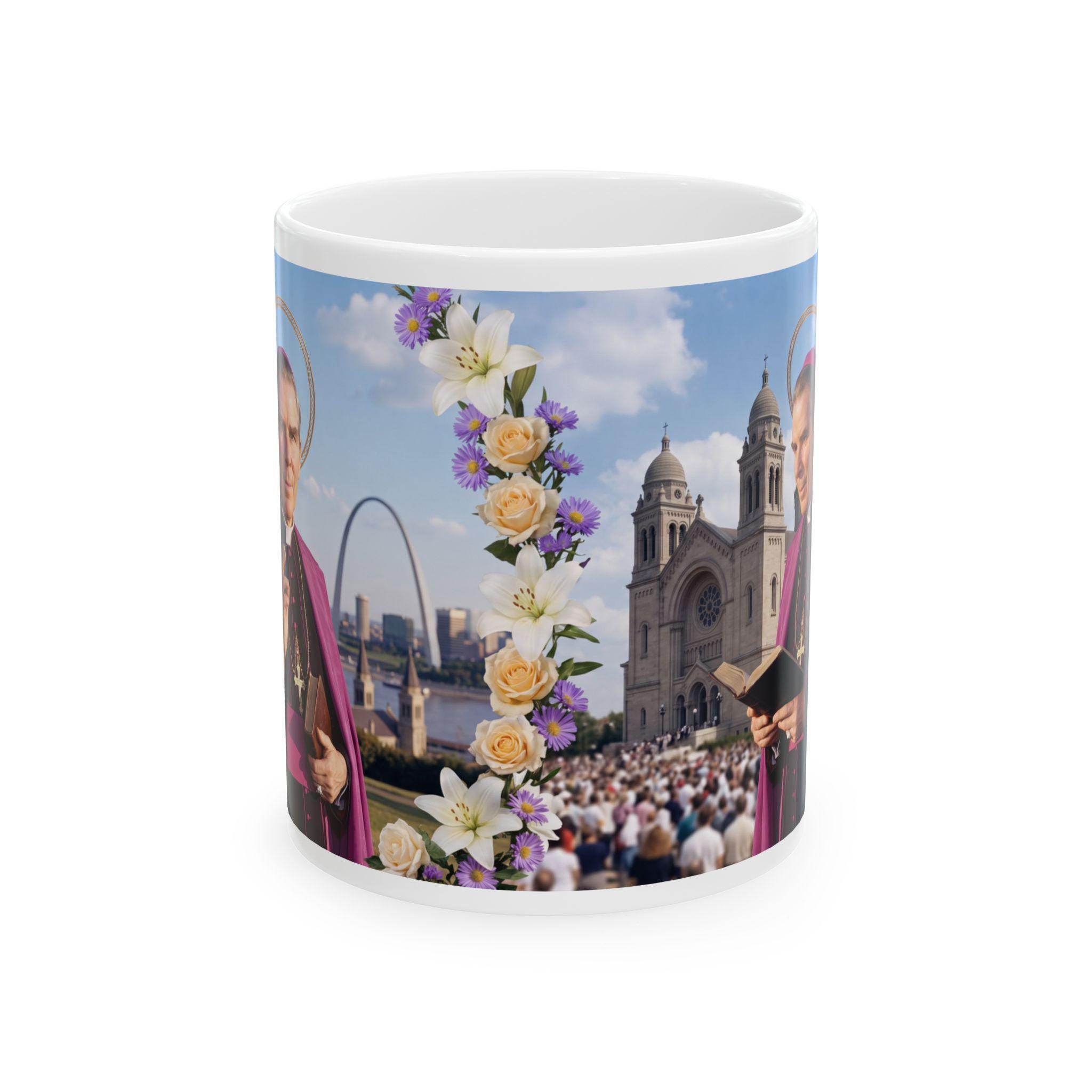 Blessed Fulton Sheen Coffee Mug 11oz, Catholic Gift for Priest, Dad, or Catholic Home