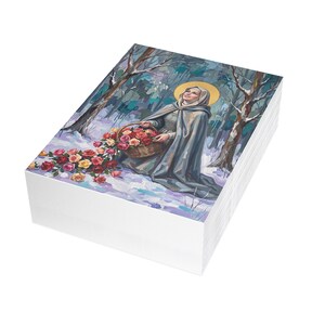 Saint Elizabeth of Hungary Note Cards, Set of 30, Charity Saint Stationery image 16