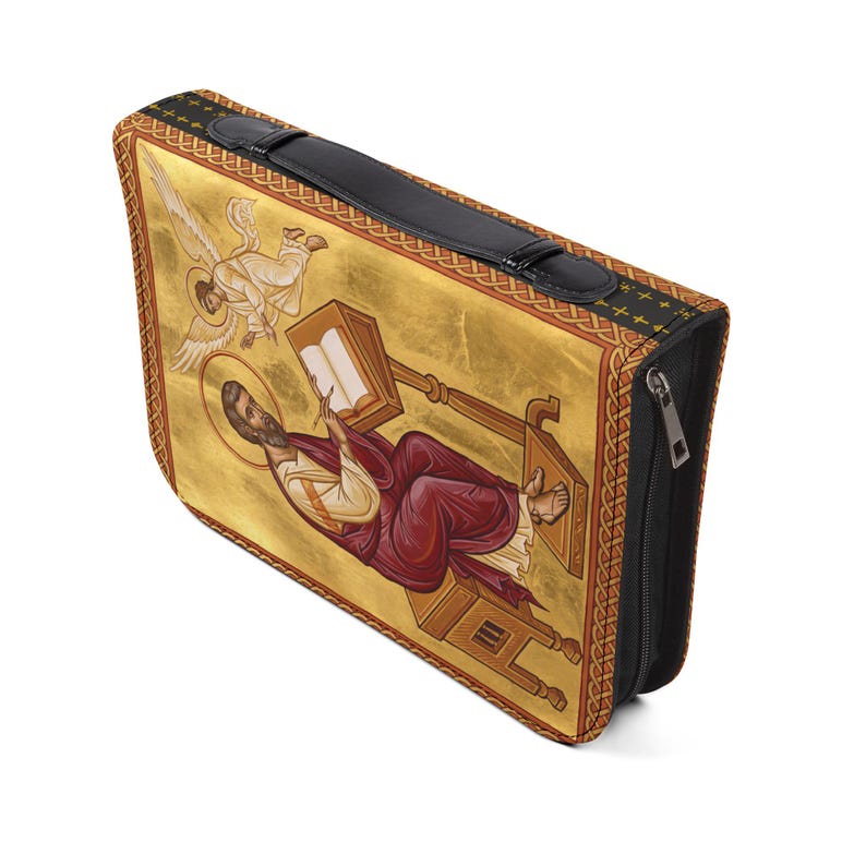 Saint Matthew Bible Cover, Catholic Devotional Gift for Daily Scripture image 13