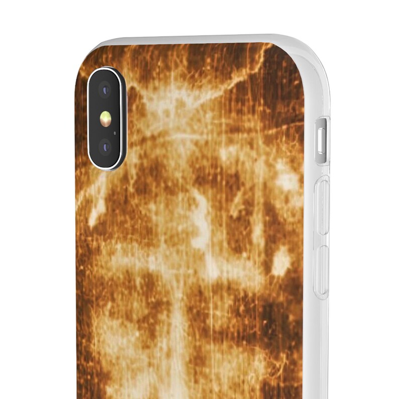 Shroud of Turin Phone Case, Holy Face of Jesus Catholic Gift, Flexi TPU iPhone Android Case for Dad or Pastor image 6