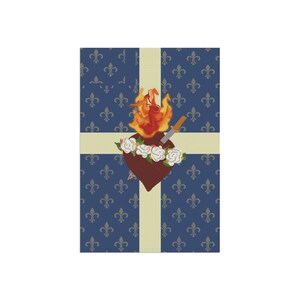 Immaculate Heart of Mary Flag / Garden Banner - French Blue, Catholic Devotion, Outdoor Decor image 11