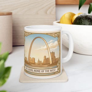 San Luis, Roma de Occidente, Regalo católico de San Luis, Taza de café del Monumento Sagrado, Beatificación de Fulton Sheen imagen 6