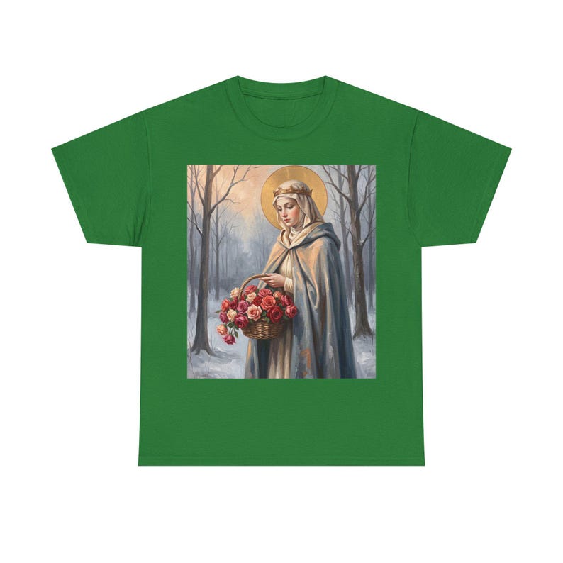 Camiseta de Santa Isabel de Hungría, regalo para trabajadores de hospitales, camiseta solidaria de la santa. imagen 16