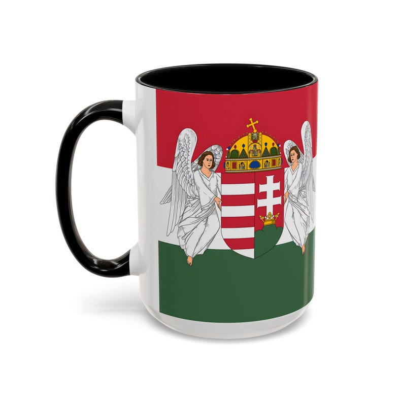Ungarische Kaffeetasse mit ungarischer Flagge – Geschenkidee für Sie oder Ihn, Geburtstag, Weihnachten oder Schulabschluss Bild 2
