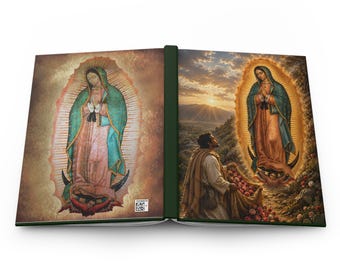 Our Lady of Guadalupe and St. Juan Diego Hardcover Journal | Religious Prayer Notebook