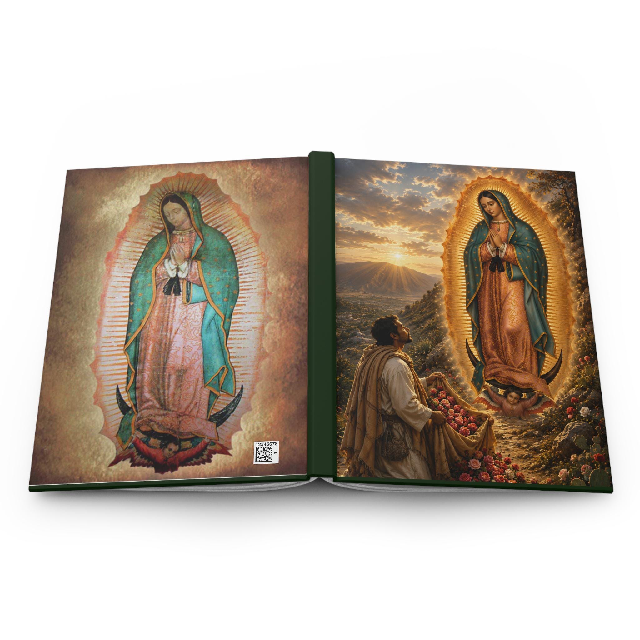 Our Lady of Guadalupe and St. Juan Diego Hardcover Journal | Religious Prayer Notebook
