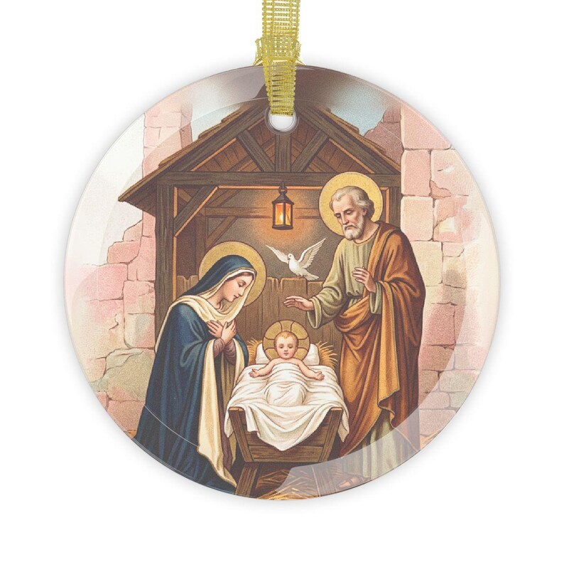 Nativity Glass Ornament from the Christmas Nativity gift bags (Set 2) gift pack