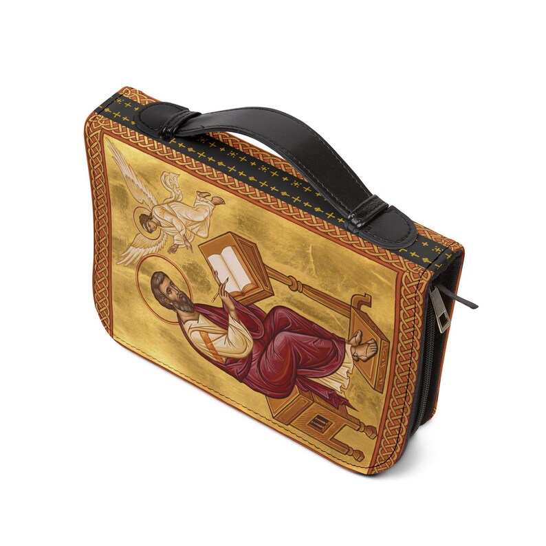 Saint Matthew Bible Cover, Catholic Devotional Gift for Daily Scripture image 3