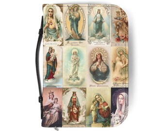 Virgin Mary Bible Cover, Catholic Devotional Book Protector, Blessed Mother Gift
