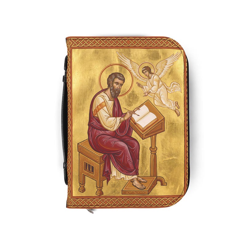 Saint Matthew Bible Cover, Catholic Devotional Gift for Daily Scripture image 6