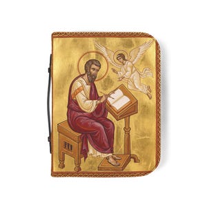 Saint Matthew Bible Cover, Catholic Devotional Gift for Daily Scripture image 16