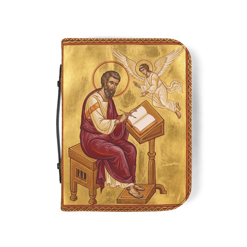 Saint Matthew Bible Cover, Catholic Devotional Gift for Daily Scripture image 16