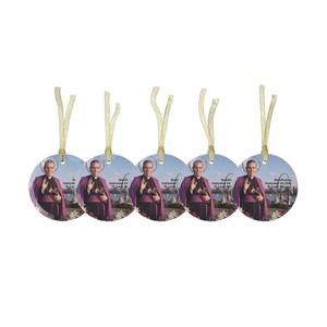 Fulton Sheen Christmas Ornament, Clear Glass Catholic Tree Decoration, Blessed Fulton Sheen Gift image 9