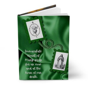 Immaculate Heart Blank Journal, Marian Devotional Matte Notebook, Catholic Gift image 3