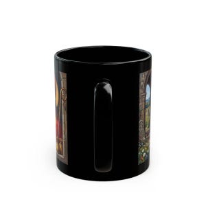 Detail of St. Nicholas black mug