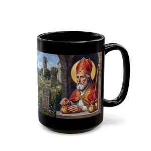 Photograph of St. Nicholas black mug