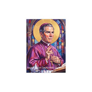 Fulton Sheen Note Cards, Catholic Stationery Set, Blessed Fulton Sheen Blank Cards for Priest or Gift image 19