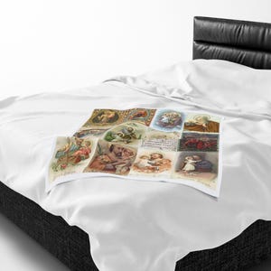 Terror of Demons Blanket, St. Joseph Velveteen Throw, Spiritual Warfare Catholic Gift for Home or Prayer Space image 7
