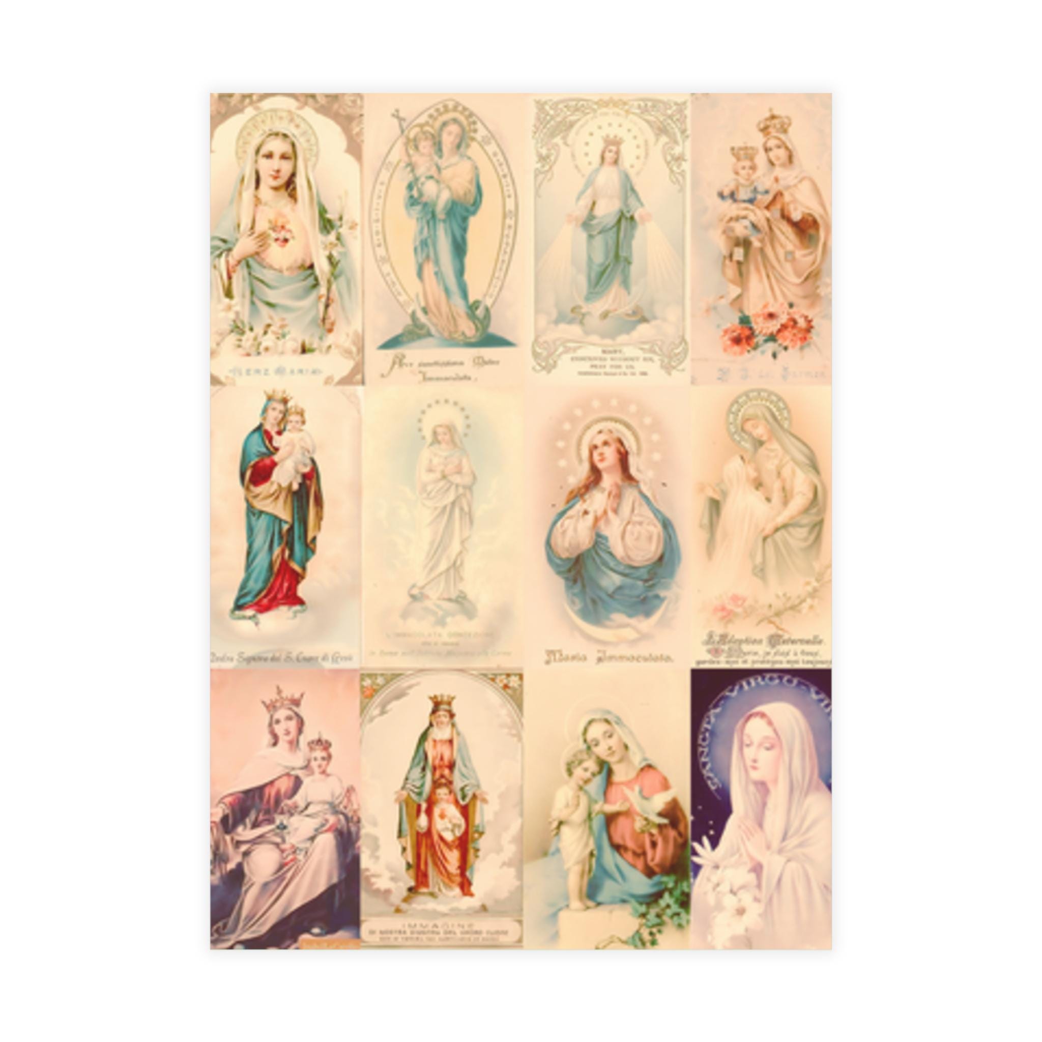 Queenship of Mary Blank Note Cards, Marian Stationery, Catholic Greeting Card Set