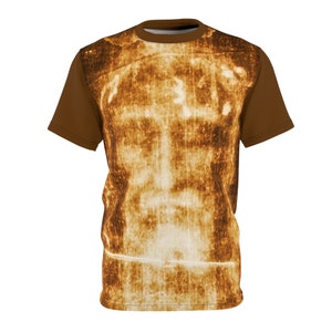 Shroud of Turin - Face of Jesus - Authentic Catholic - T-Shirt, Shirt, Garment - Unisex Cut & Sew Tee - Dad Gift - Father's Day - Christian