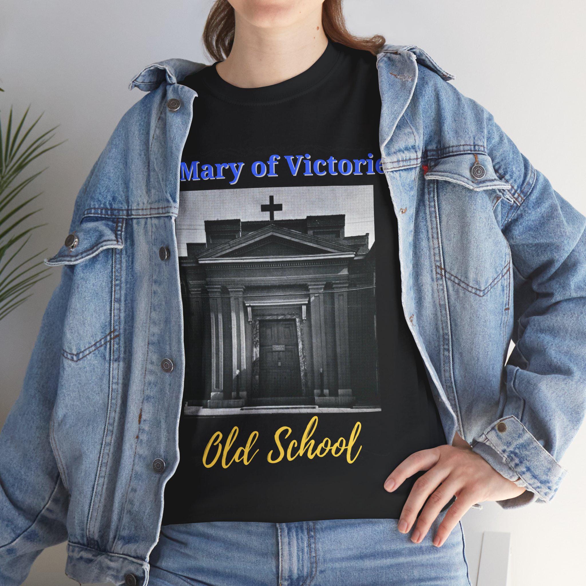 St. Mary of Victories Old School Tee | Vintage Church Photo, Religious Shirt