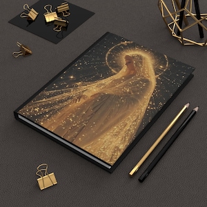 Journal à couverture rigide, Sainte Mère Marie, pages lignées à l'intérieur, prêtre catholique, cadeau pour étudiant, maman, papa, carnet de notes, agenda, agenda, 5 x 7, Ave Maria