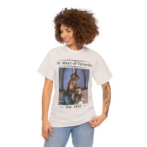St. Mary of Victories T-Shirt, Catholic Church Gift, Historic St. Louis Parish Tee image 10