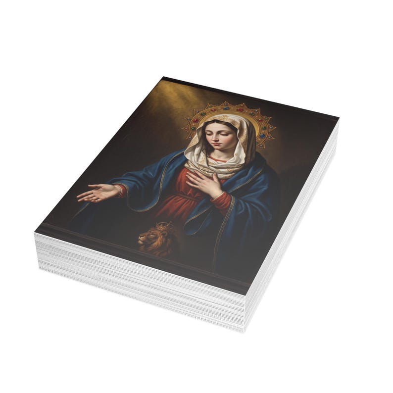 Our Lady of Hungary Note Cards, Marian Devotional Stationery, Catholic Prayer Cards image 11