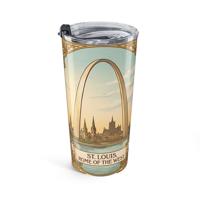 Saint Louis IX Tumbler, 20oz Catholic Coffee Cup, Traditional King of France Devotional Gift image 2